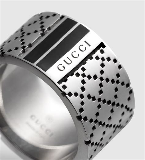 gold gucci ring men's|diamond earrings for men Gucci.